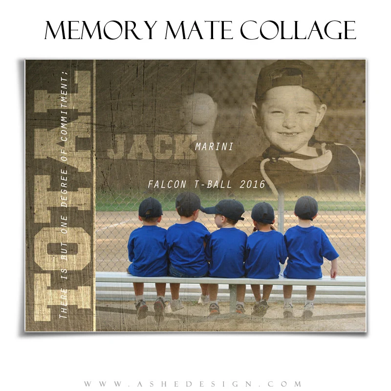 Sports Memory Mates 8x10 - Total Commitment - Image 2