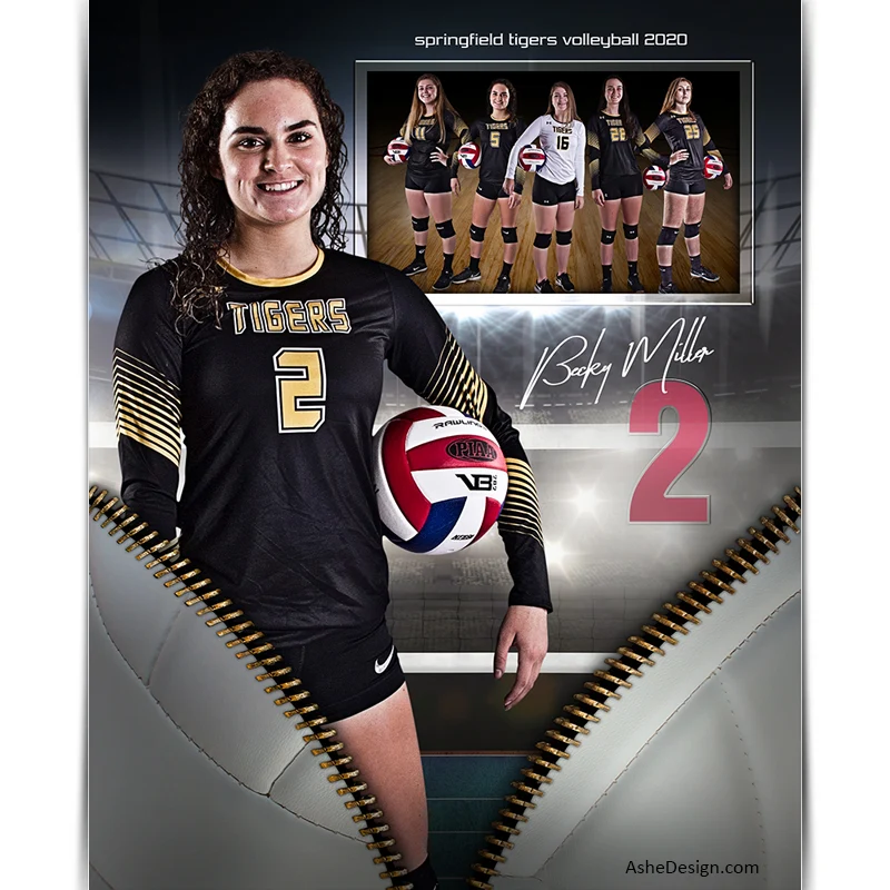 Sports Memory Mates 8x10 - Unzipped Volleyball