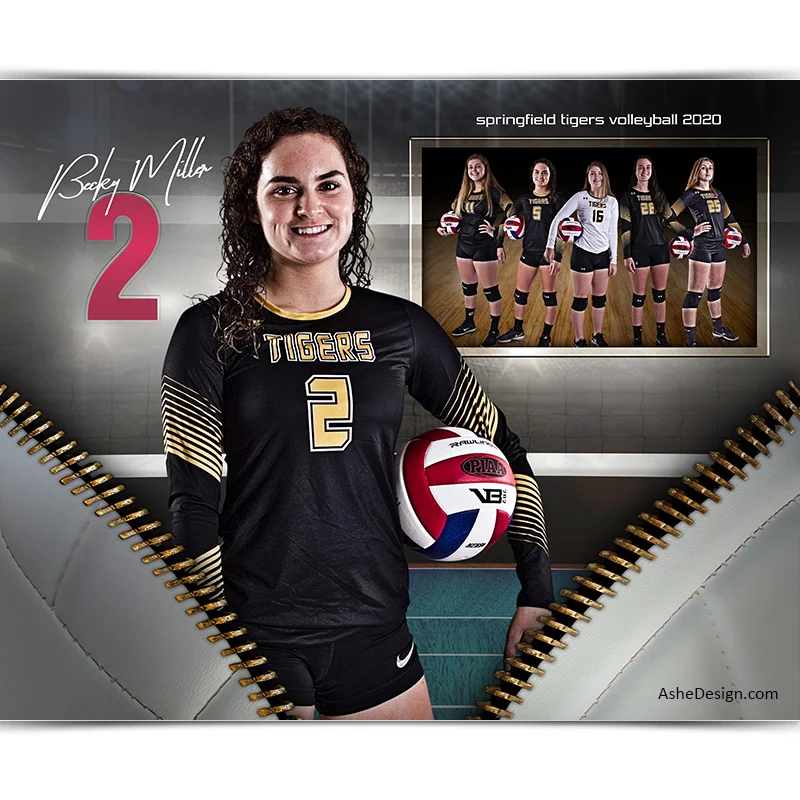 Sports Memory Mates 8x10 - Unzipped Volleyball - Image 2