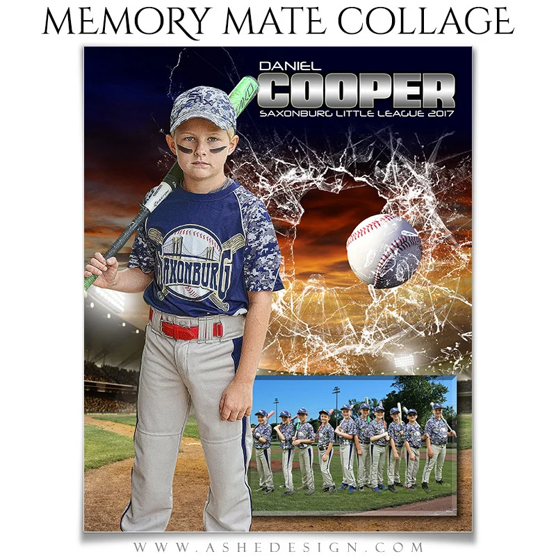 Sports Memory Mates - Smashing Through Baseball