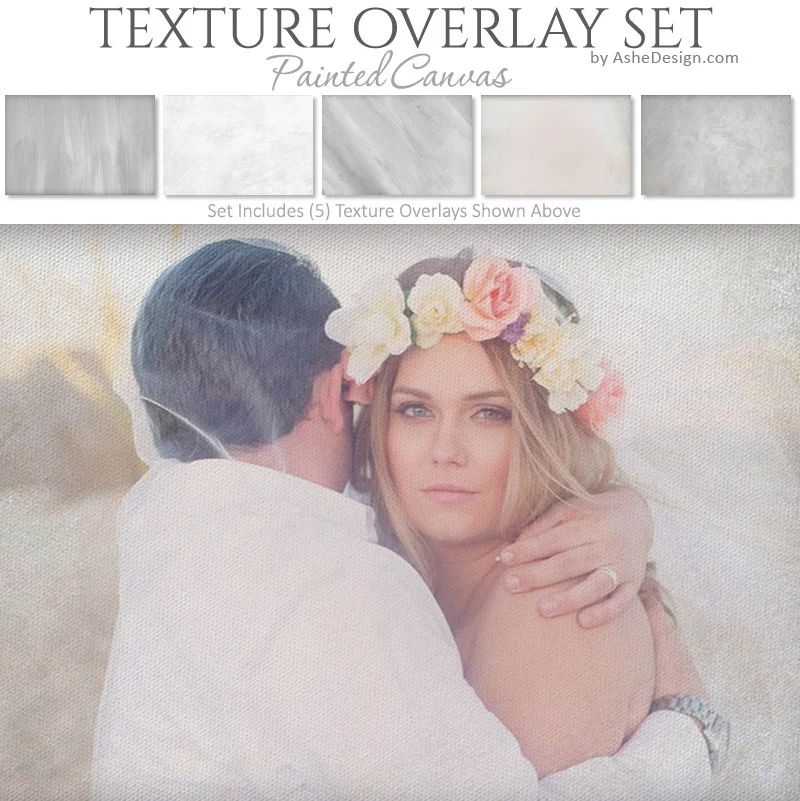 Texture Overlay Set - Painted Canvas