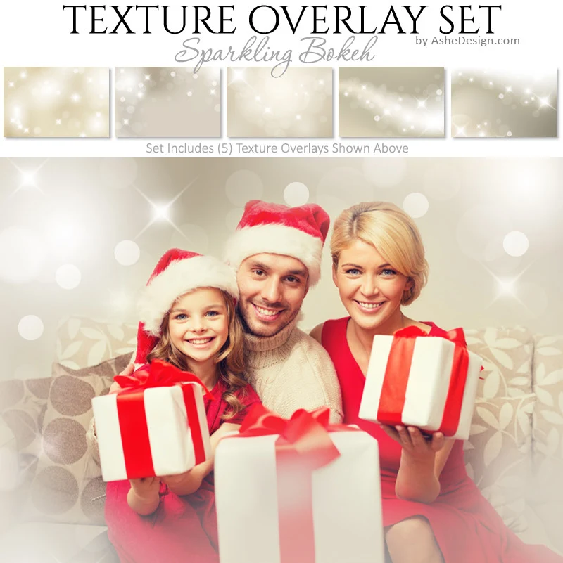 Texture Overlay Set - Sparkling Bokeh
