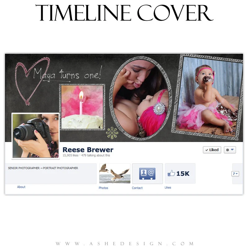 Timeline Cover Design - Chalkboard