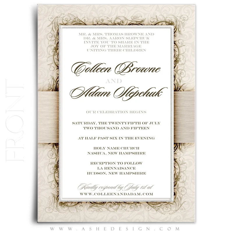 Wedding Invitation/Thank You Set - I Do - Image 2