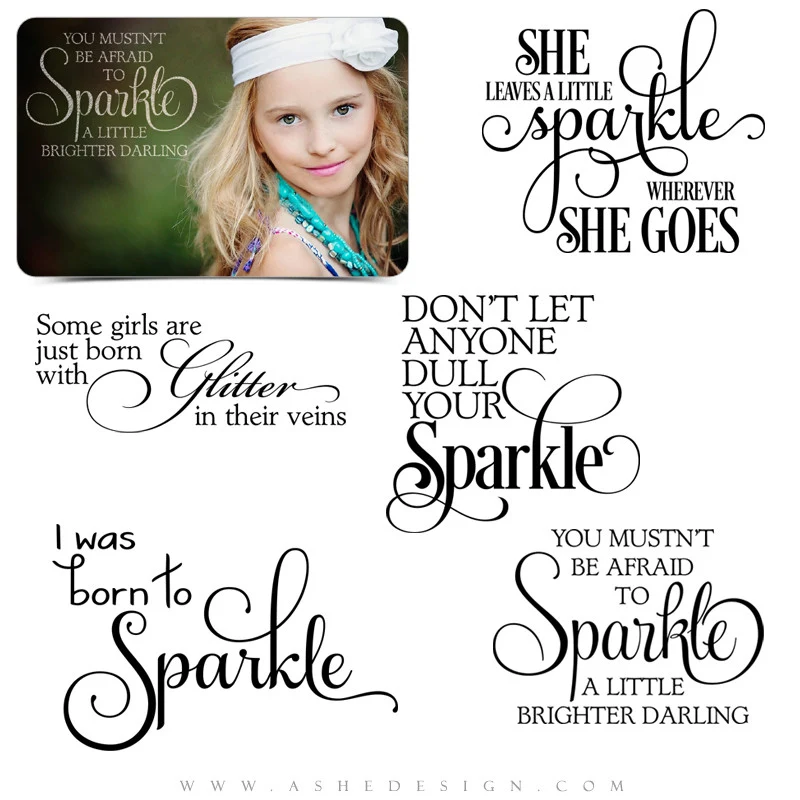 Word Art Collection - Born To Sparkle