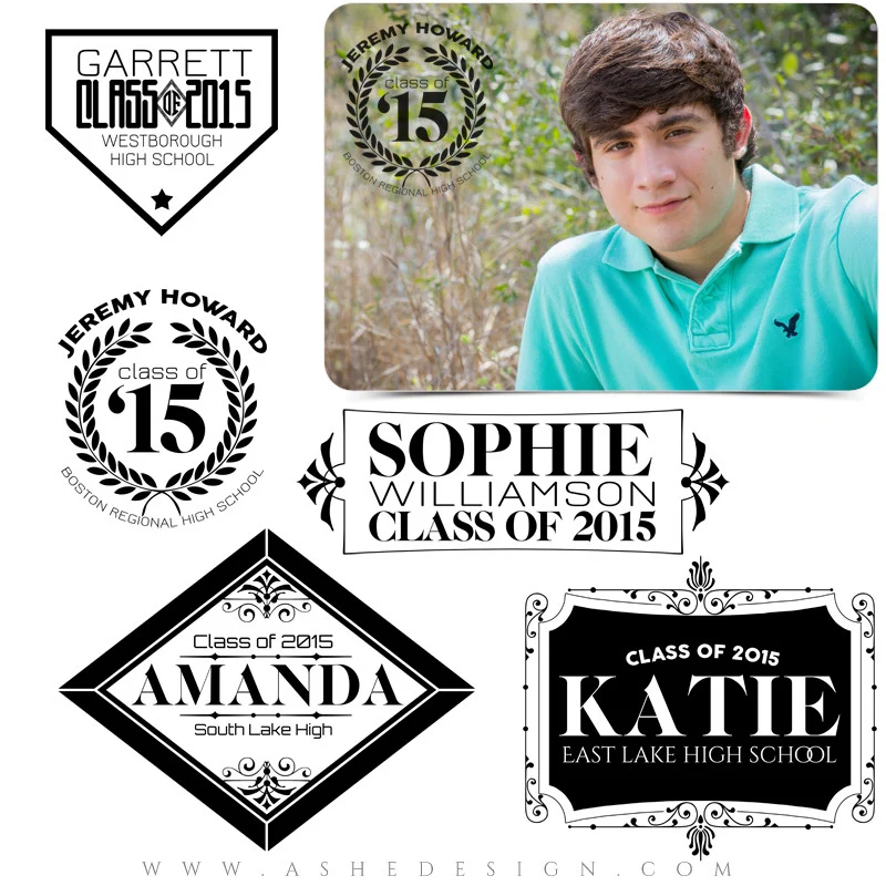 Word Art Collection - Customizable - Class Of 2015 Seniors