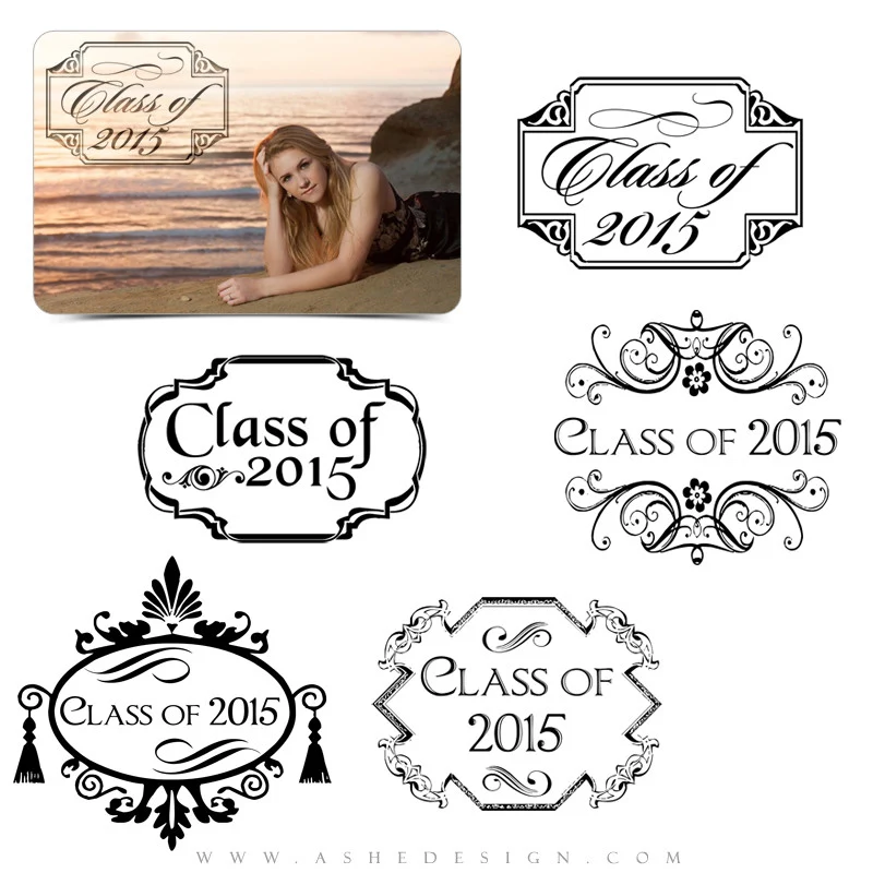 Word Art Collection - Customizable - Senior Frames