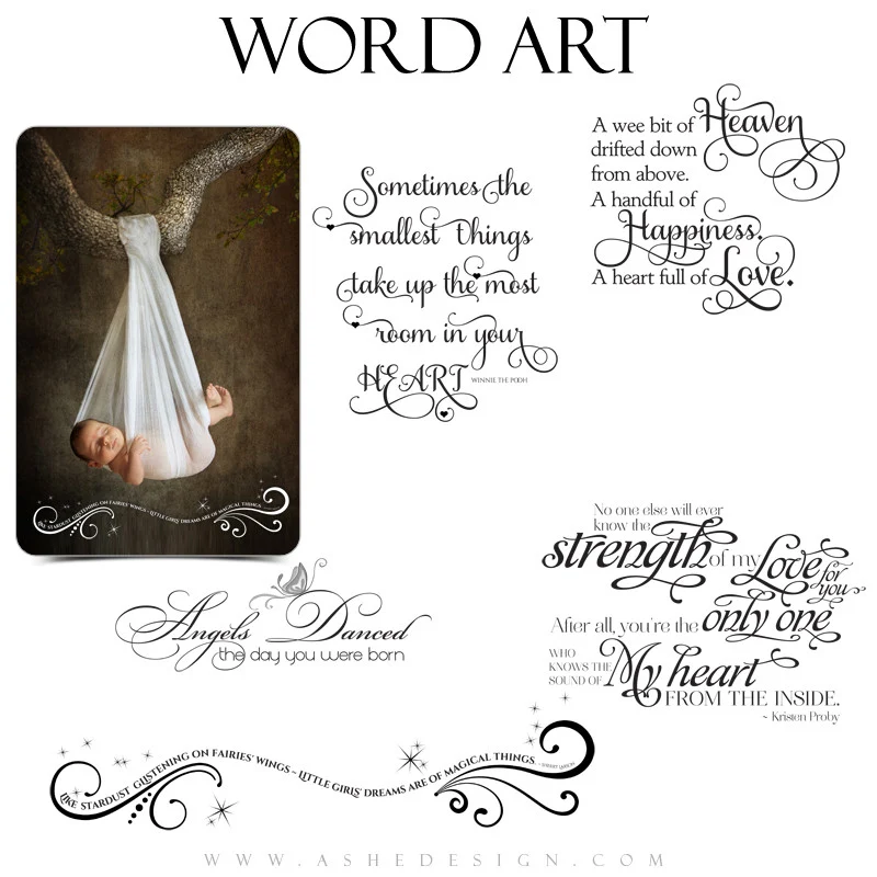 Word Art Collection - Rock-a-bye Baby