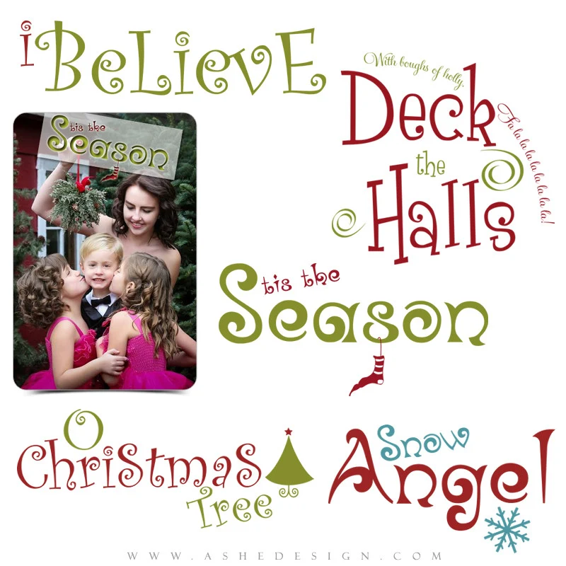 Word Art Collection - Tis The Season
