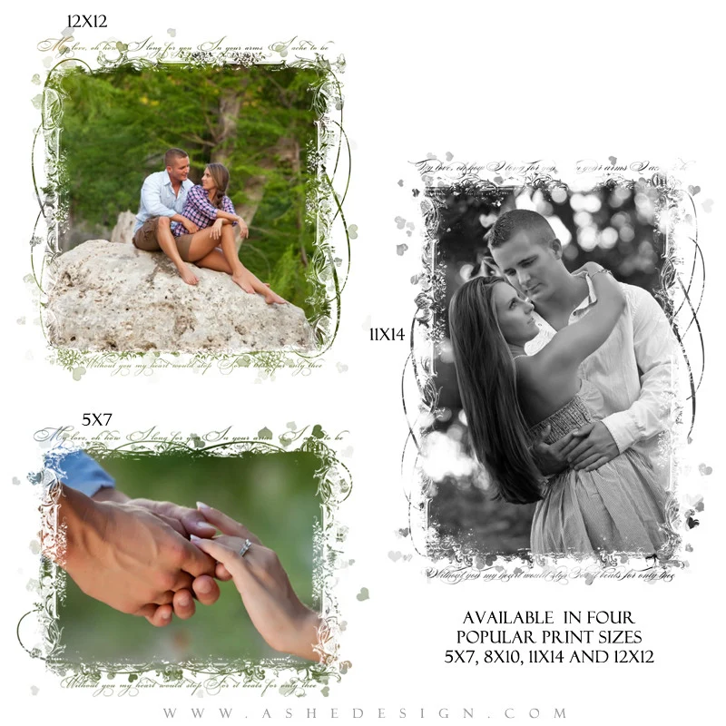 Word Art Layer Masks (5x7,8x10,11x14,12x12) - My Love - Image 2