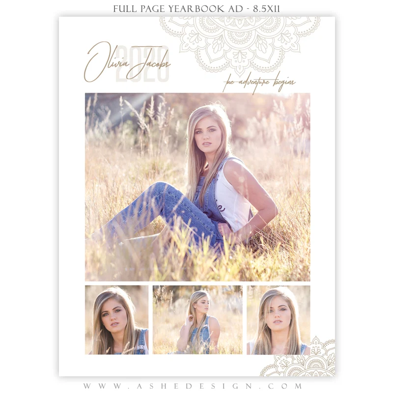 Yearbook Ad Designs - Adventure Begins