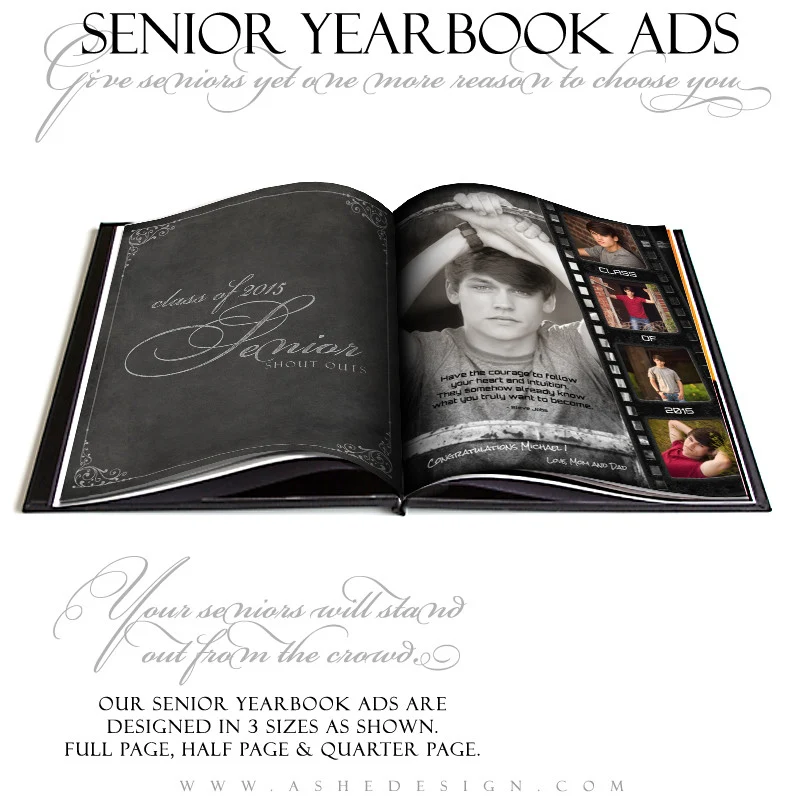 Yearbook Ad Designs - Film Strip Grunge - Image 4