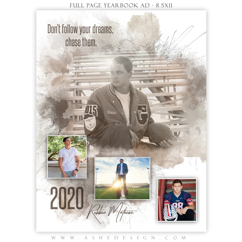 Yearbook Ad Designs - In The Zone