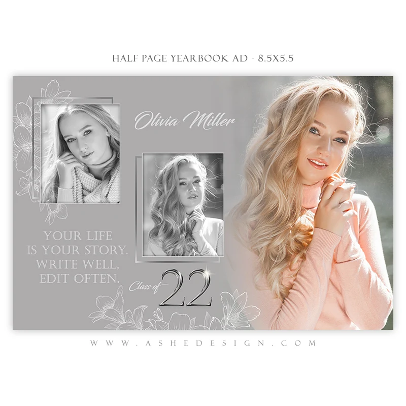 Yearbook Ad Designs - Silver Plated Grad - Image 2