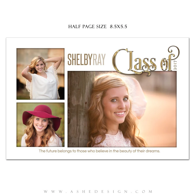 Yearbook Ad Designs - Simply Worded Grad - Image 2
