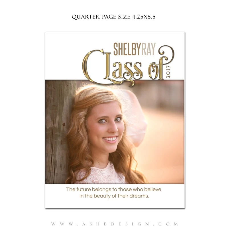 Yearbook Ad Designs - Simply Worded Grad - Image 3
